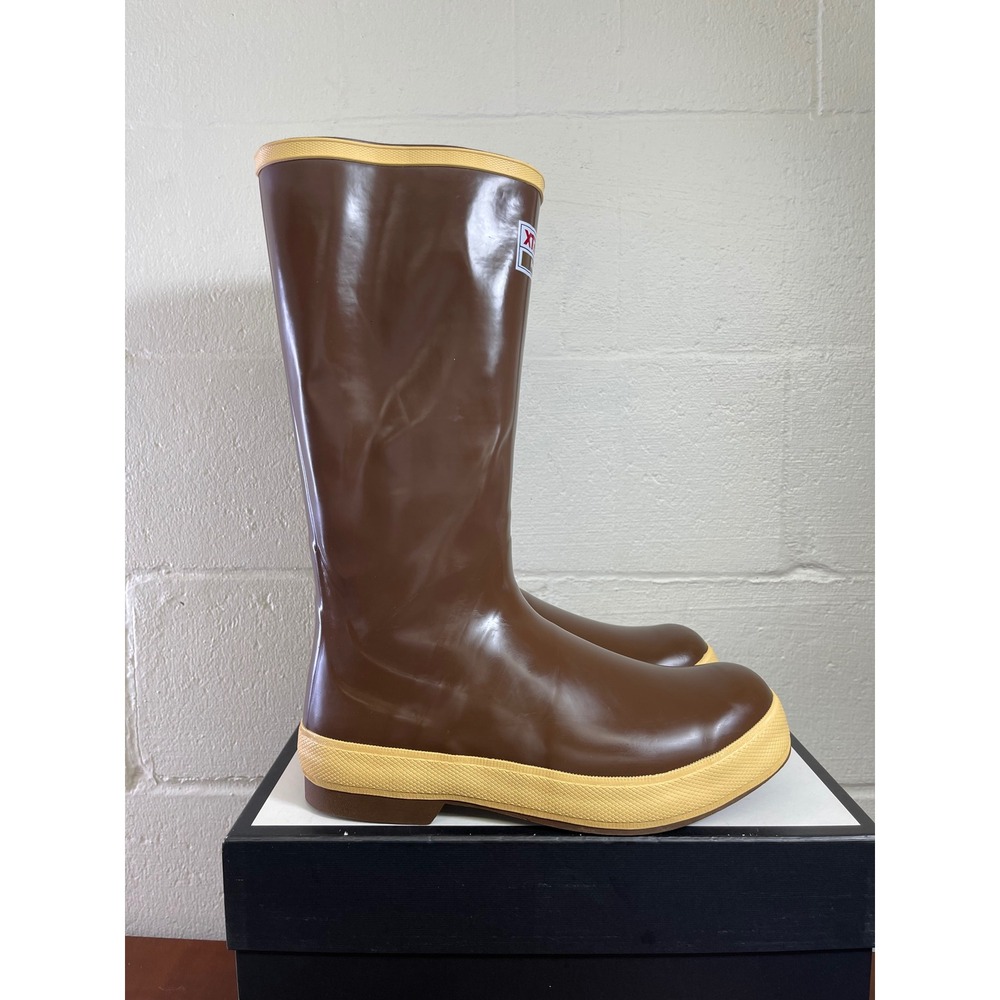 XTRATUF Legacy 15" 22272G Brown Outdoor Fishing Boots Pull On Men's Size 10 M